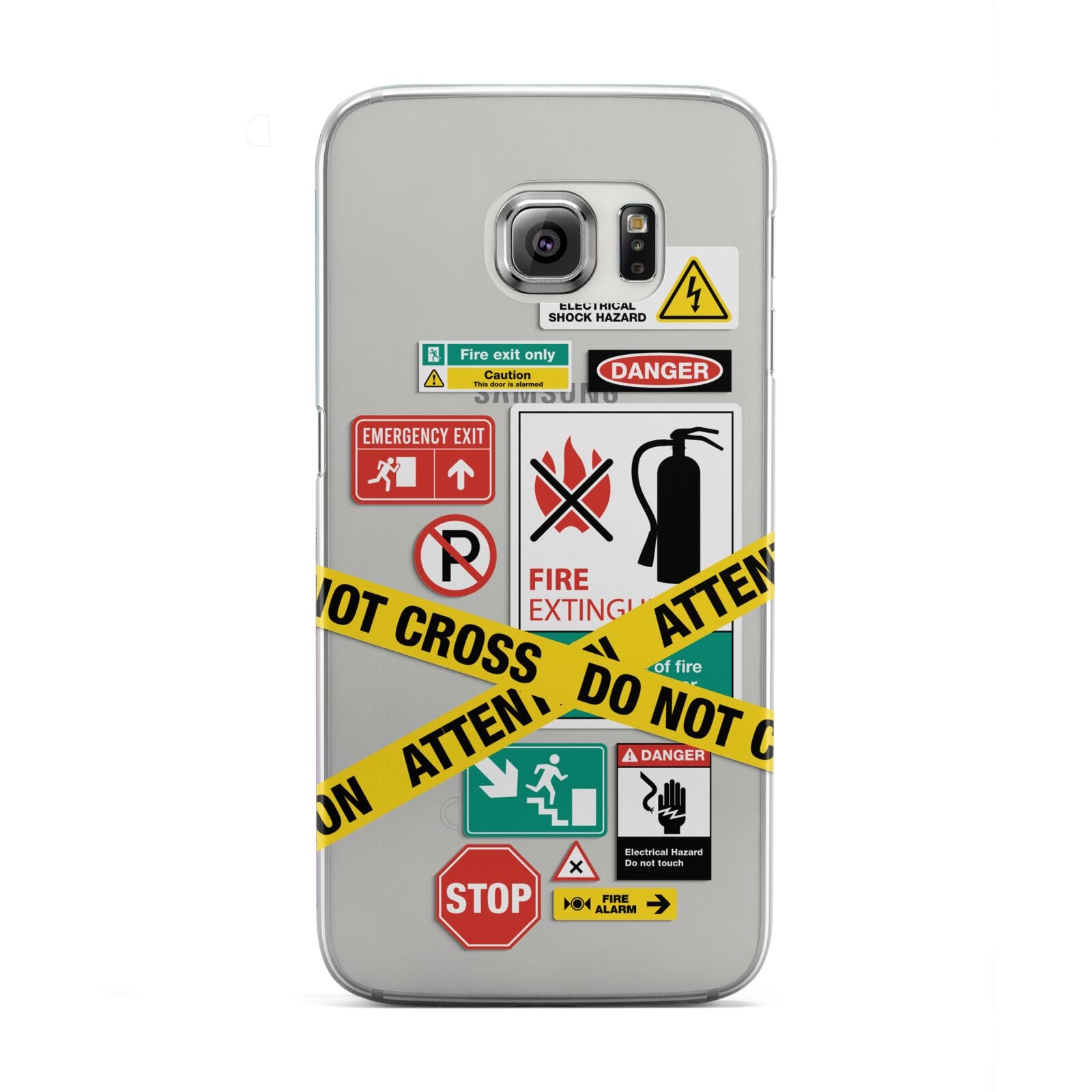 Warning Labels Samsung Galaxy S6 Edge Case