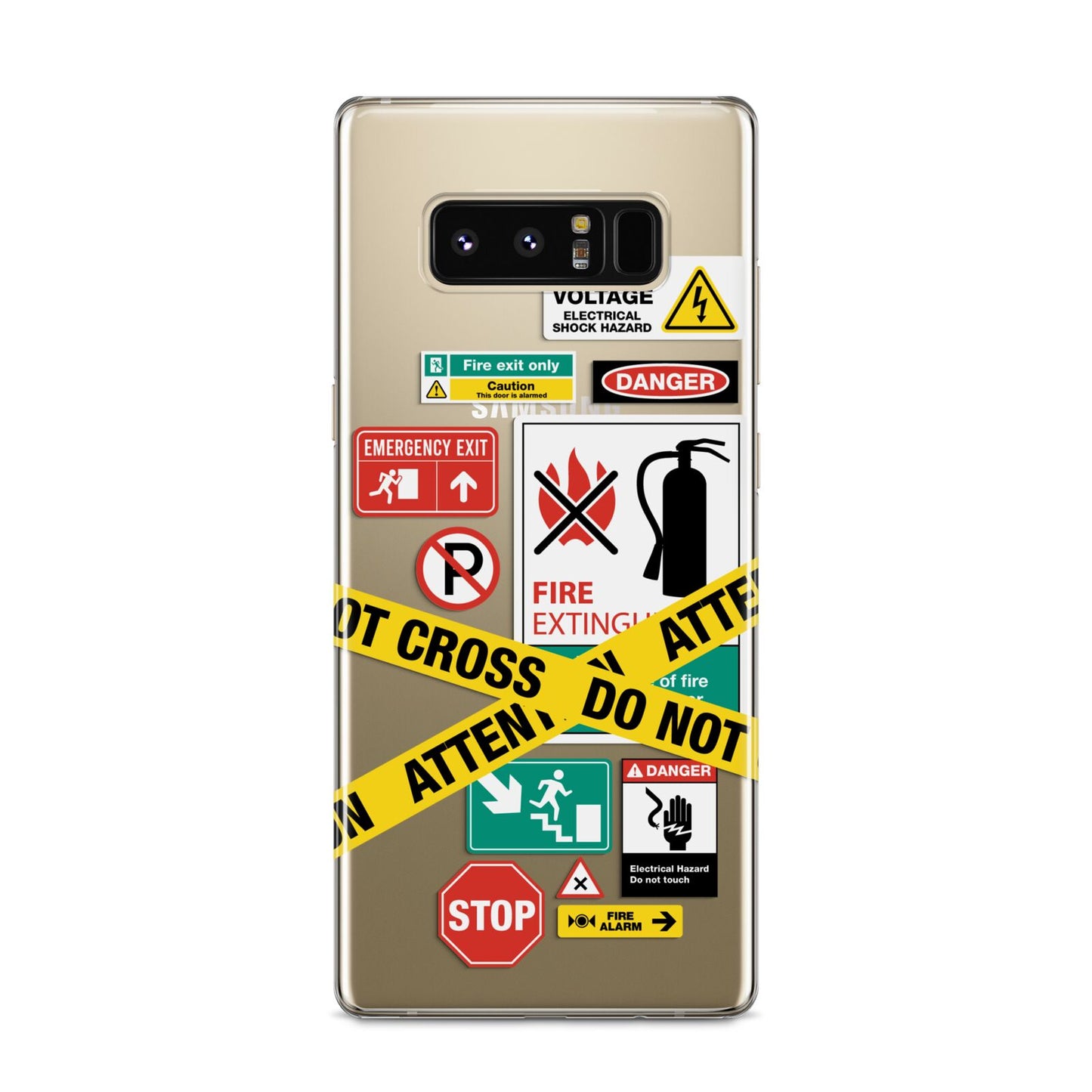 Warning Labels Samsung Galaxy S8 Case