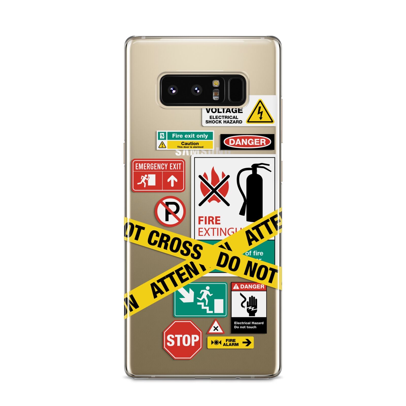 Warning Labels Samsung Galaxy S8 Case