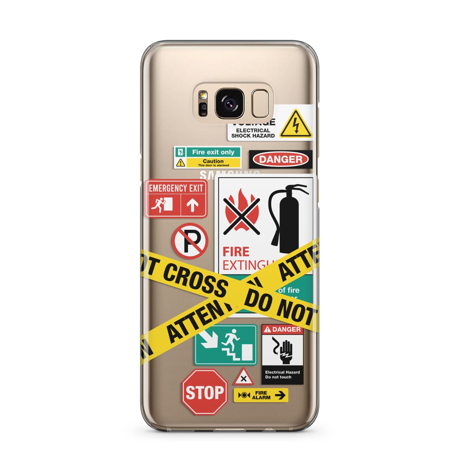 Warning Labels Samsung Galaxy S8 Plus Case