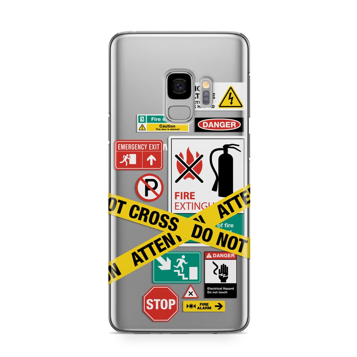 Warning Labels Samsung Galaxy S9 Case