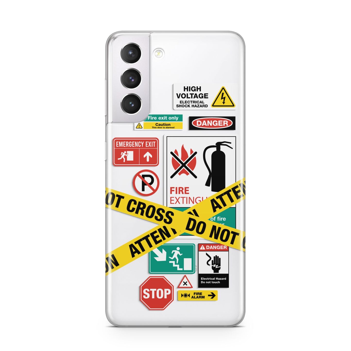 Warning Labels Samsung S21 Case