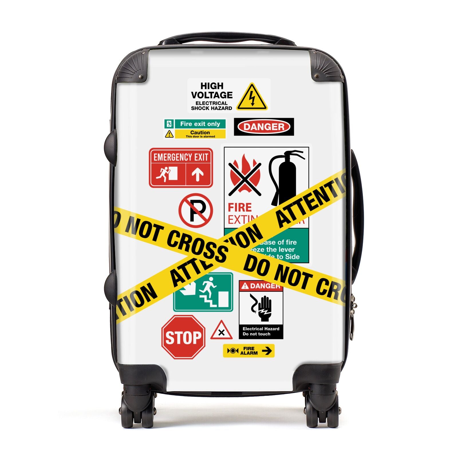 Warning Labels Suitcase