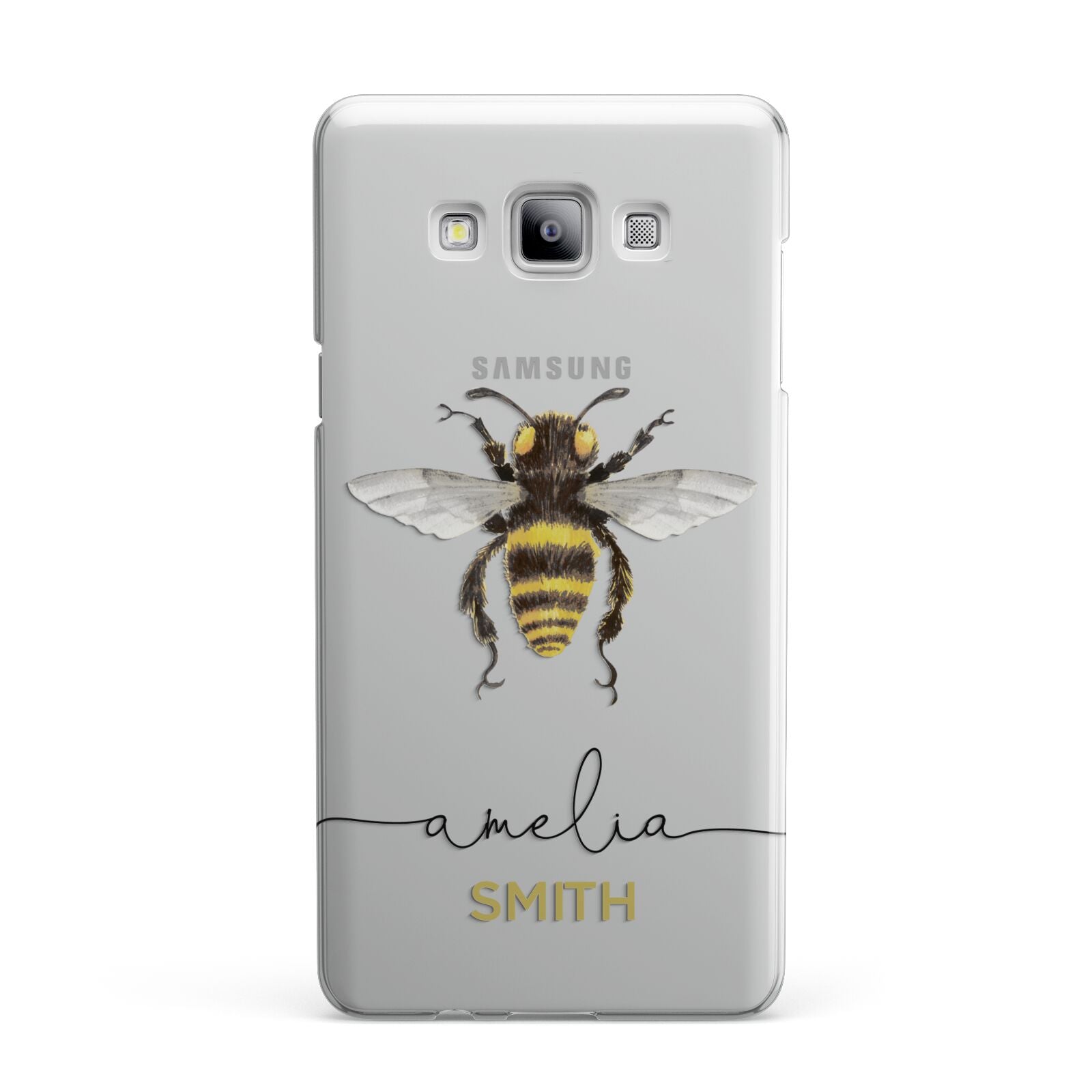 Watercolour Bee Personalised Name Samsung Galaxy A7 2015 Case