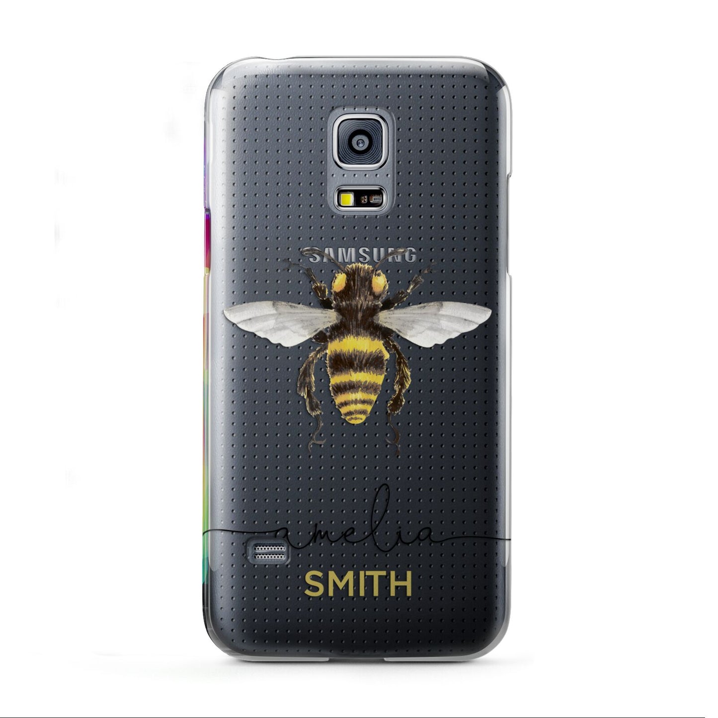 Watercolour Bee Personalised Name Samsung Galaxy S5 Mini Case