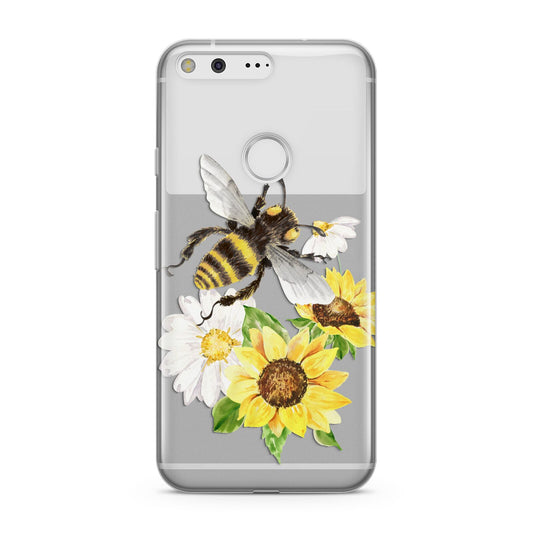 Watercolour Bee and Sunflowers Google Pixel Case