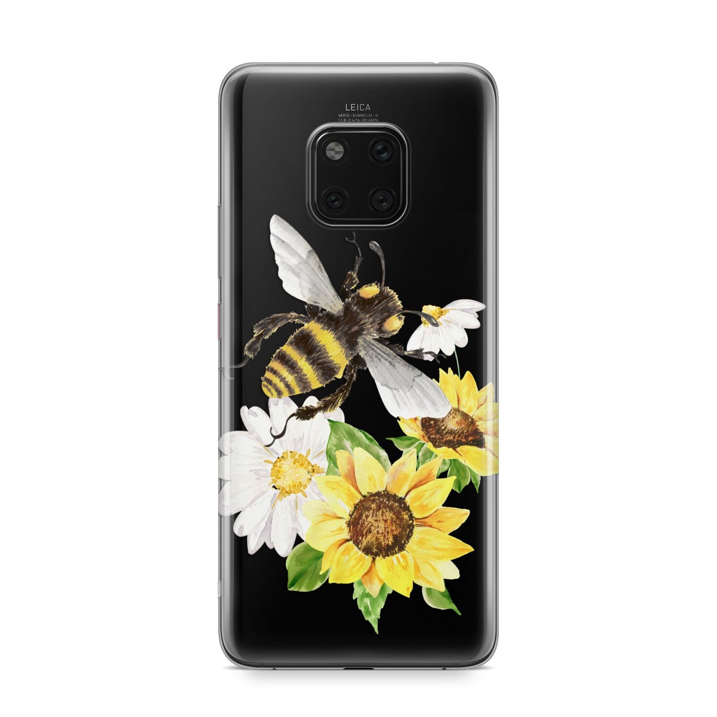 Watercolour Bee and Sunflowers Huawei Mate 20 Pro Phone Case