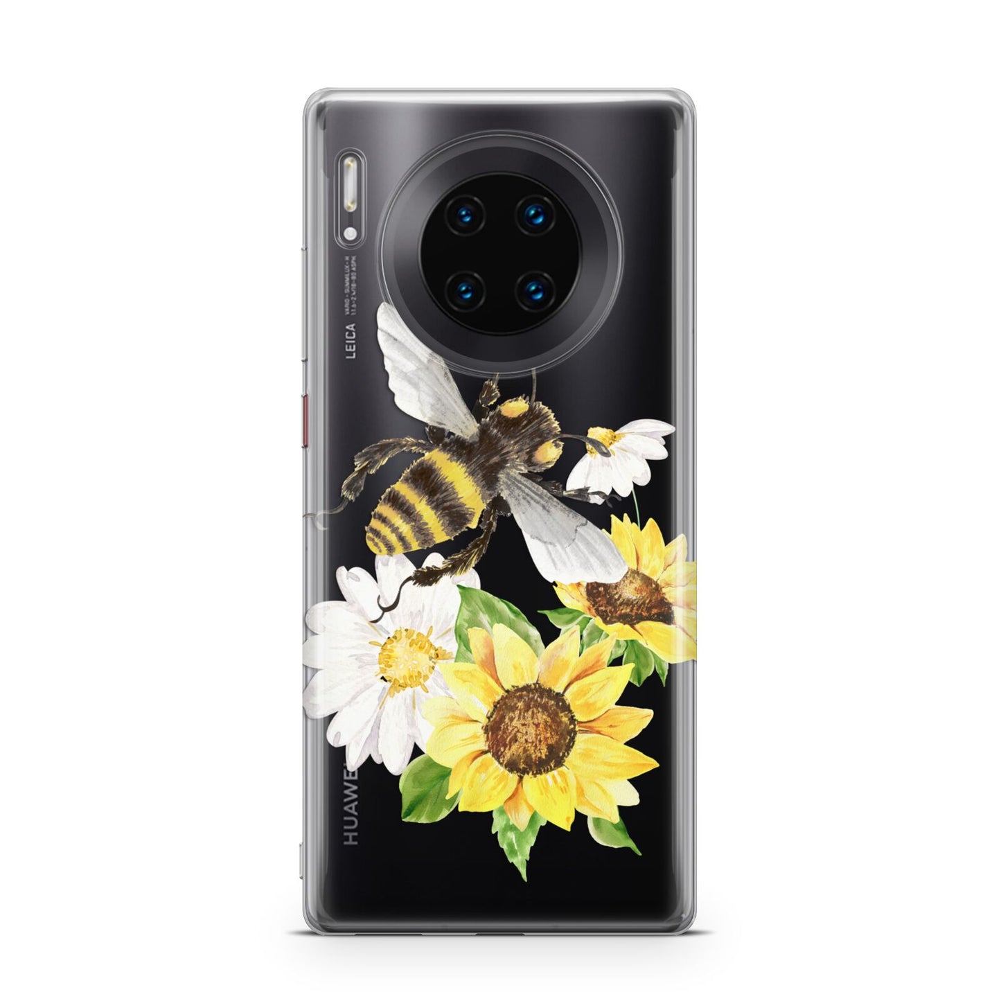 Watercolour Bee and Sunflowers Huawei Mate 30 Pro Phone Case