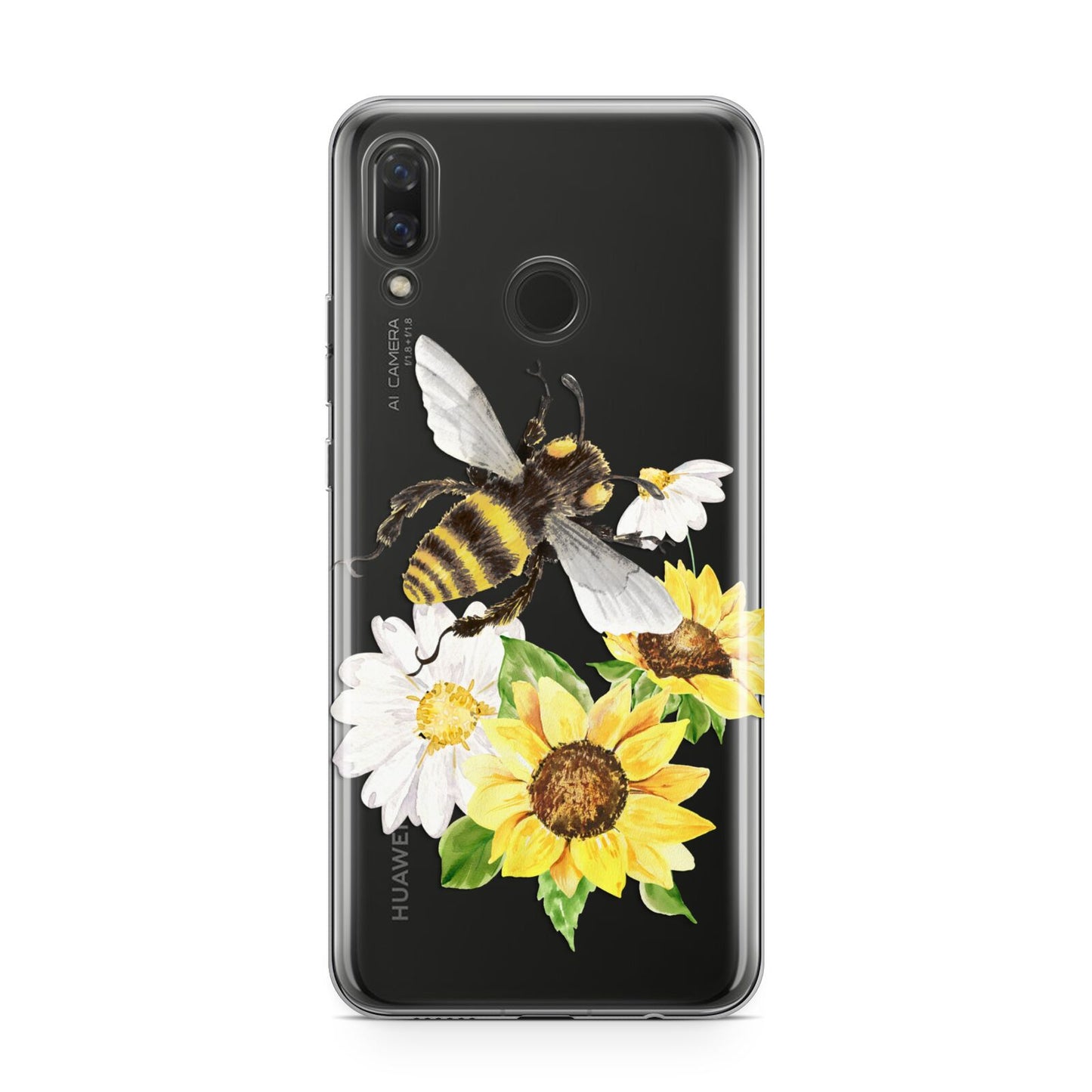 Watercolour Bee and Sunflowers Huawei Nova 3 Phone Case