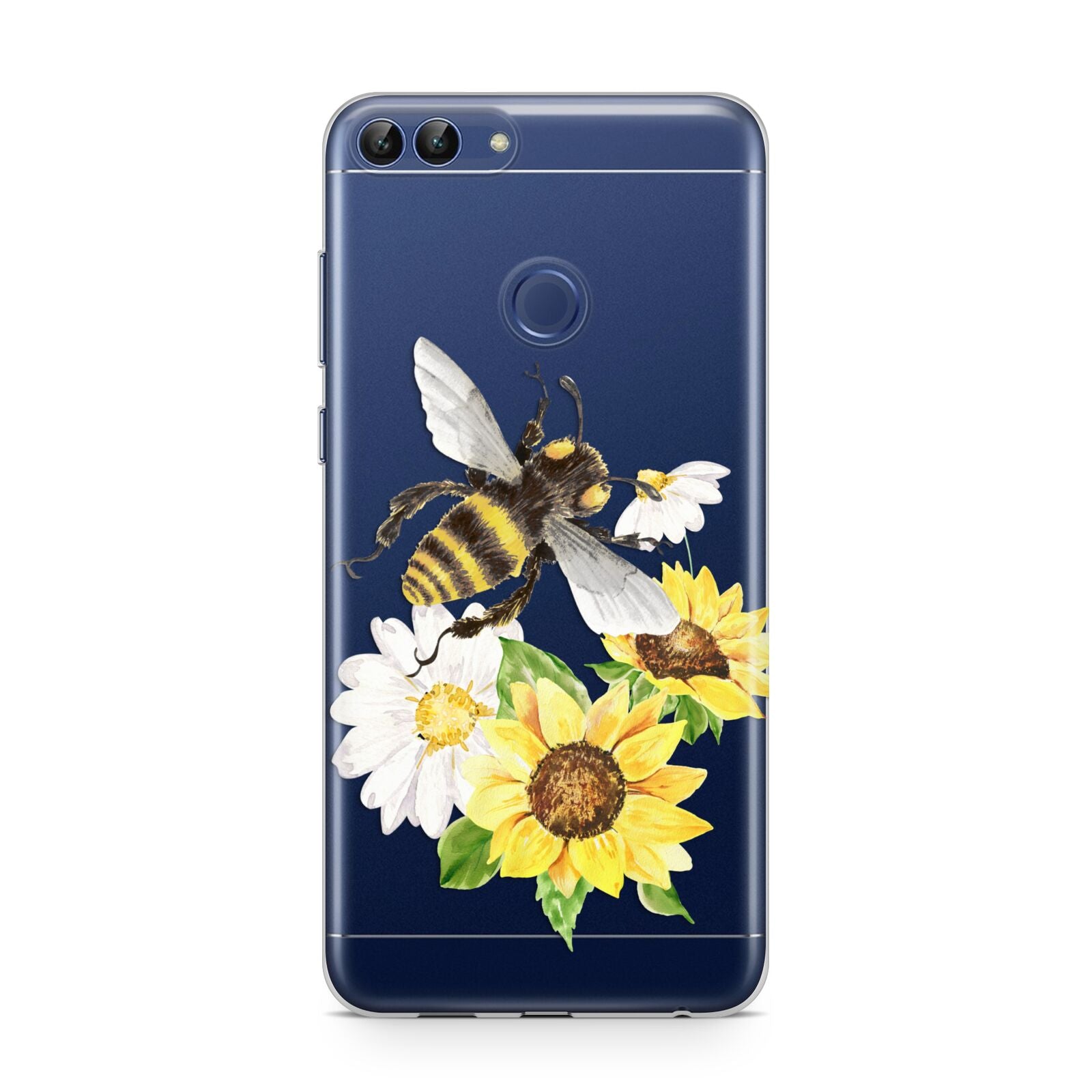 Watercolour Bee and Sunflowers Huawei P Smart Case