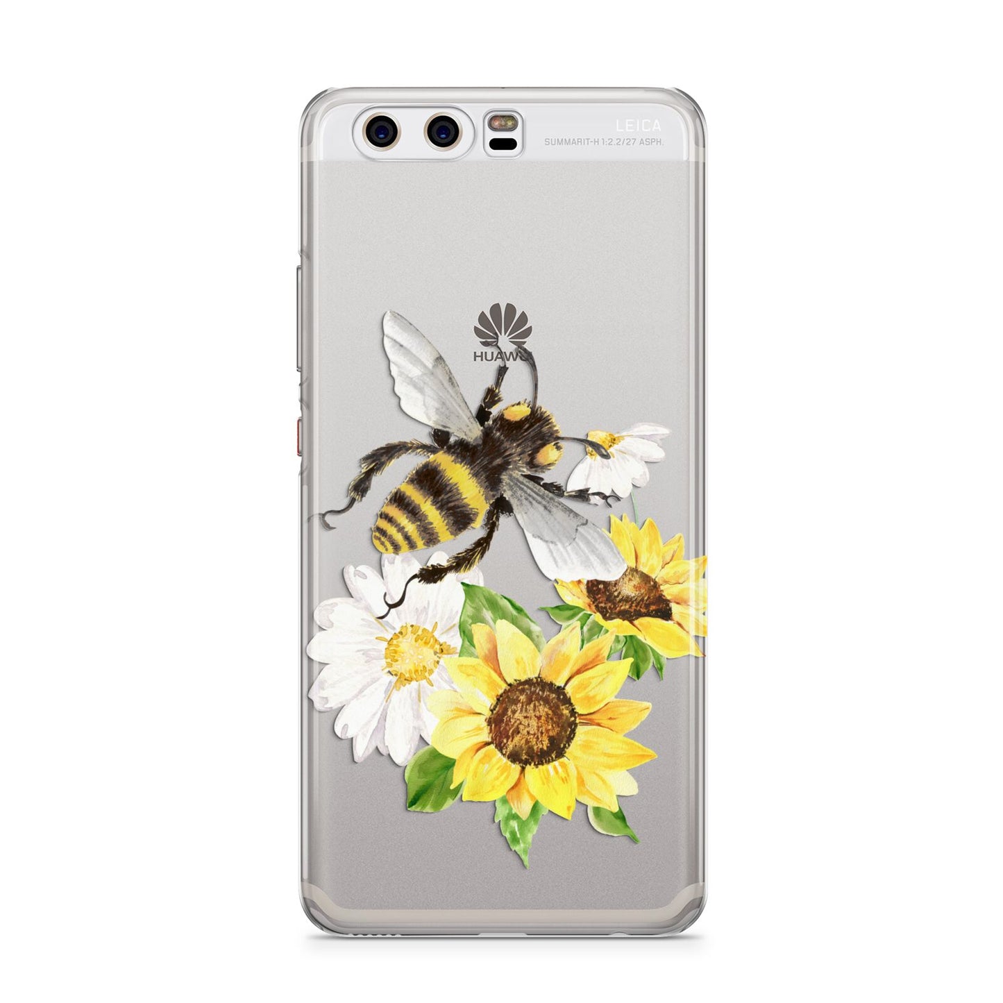 Watercolour Bee and Sunflowers Huawei P10 Phone Case