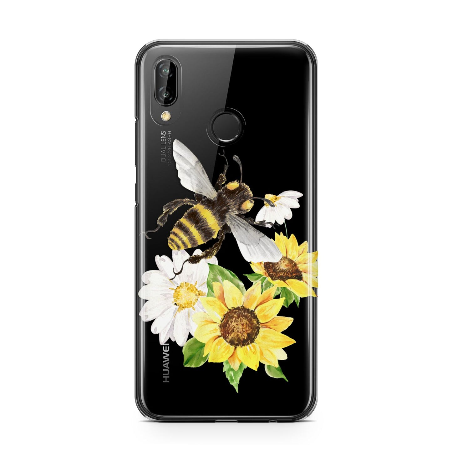 Watercolour Bee and Sunflowers Huawei P20 Lite Phone Case