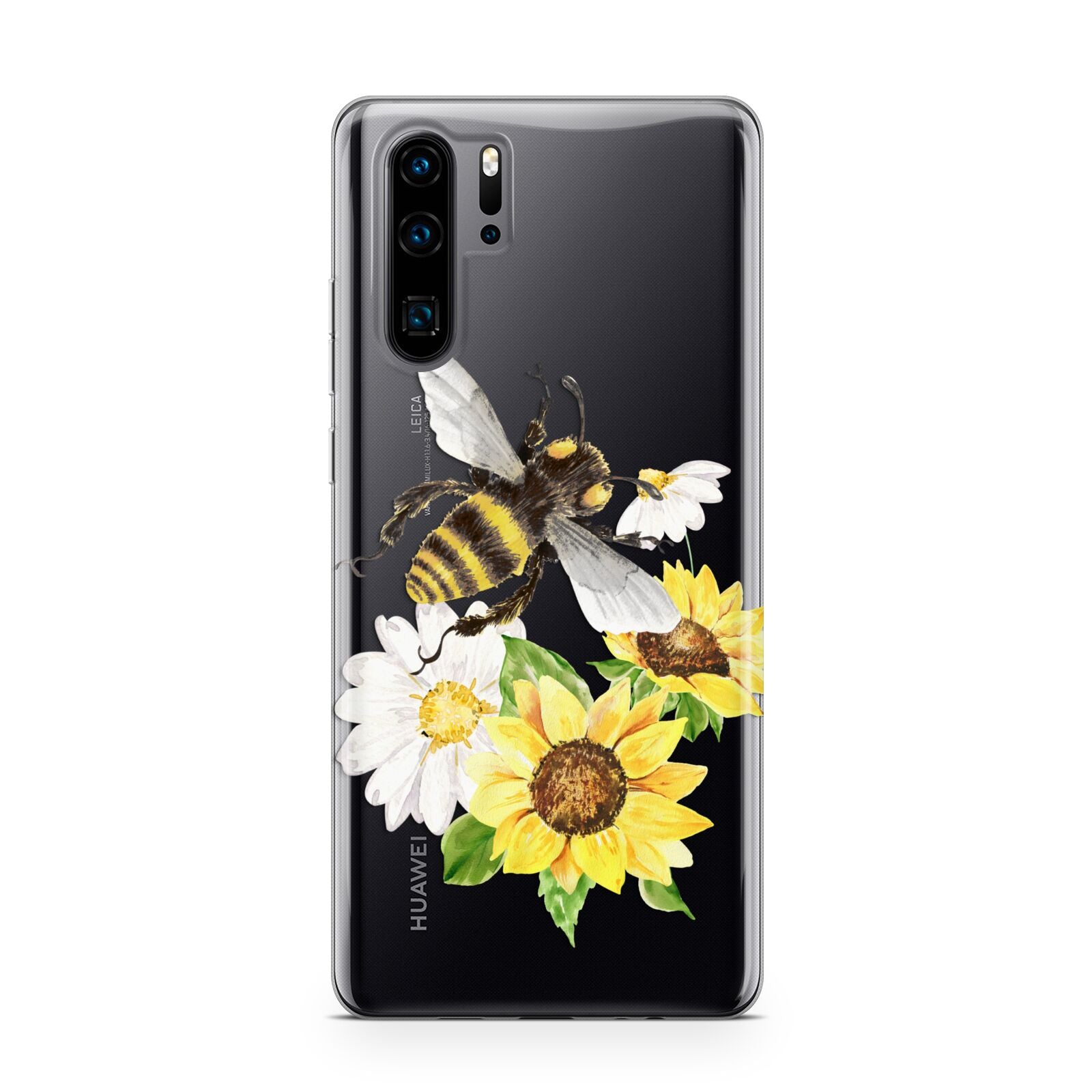 Watercolour Bee and Sunflowers Huawei P30 Pro Phone Case