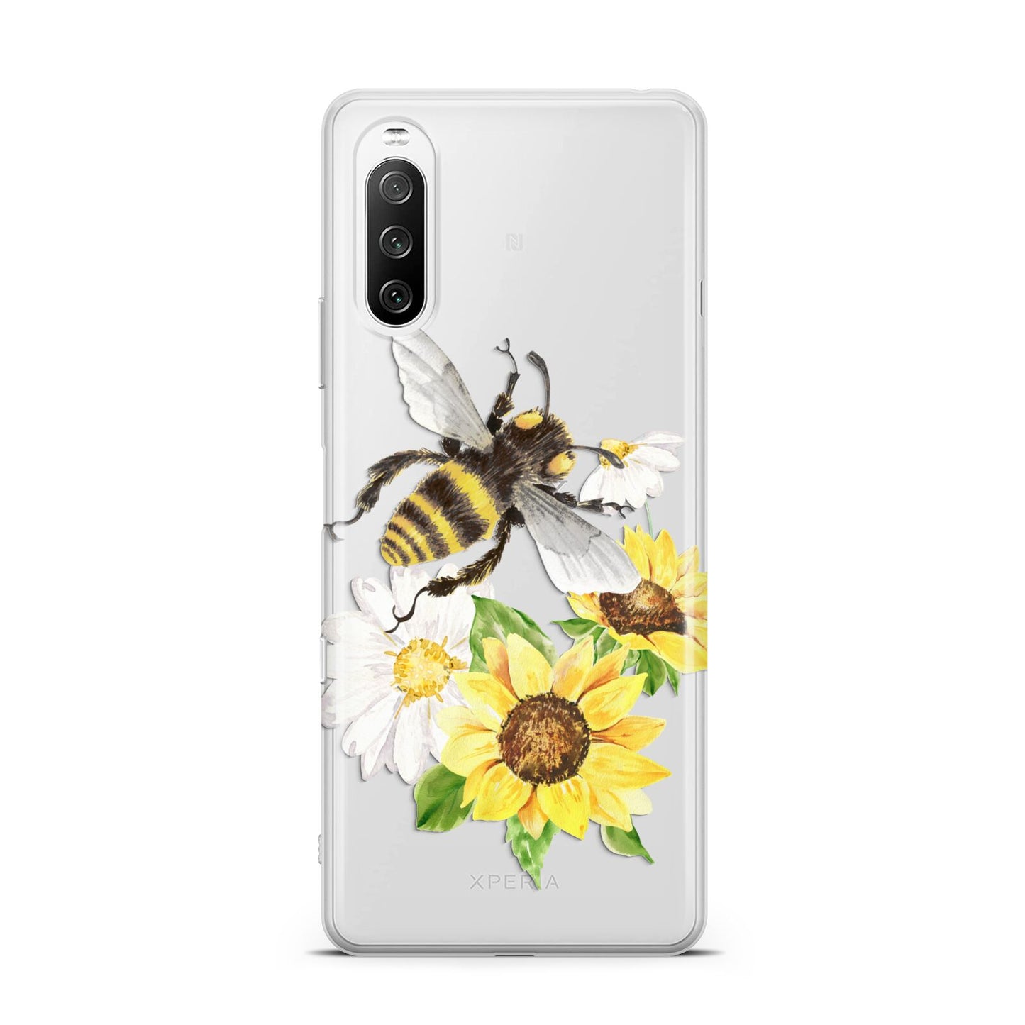 Watercolour Bee and Sunflowers Sony Xperia 10 III Case