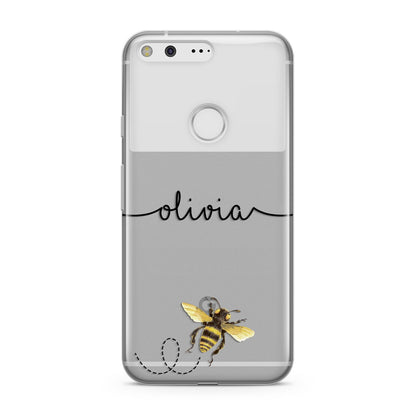 Watercolour Bee with Name Google Pixel Case