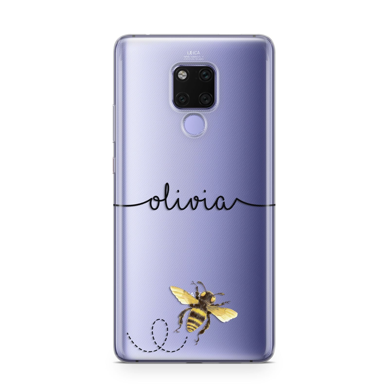 Watercolour Bee with Name Huawei Mate 20X Phone Case