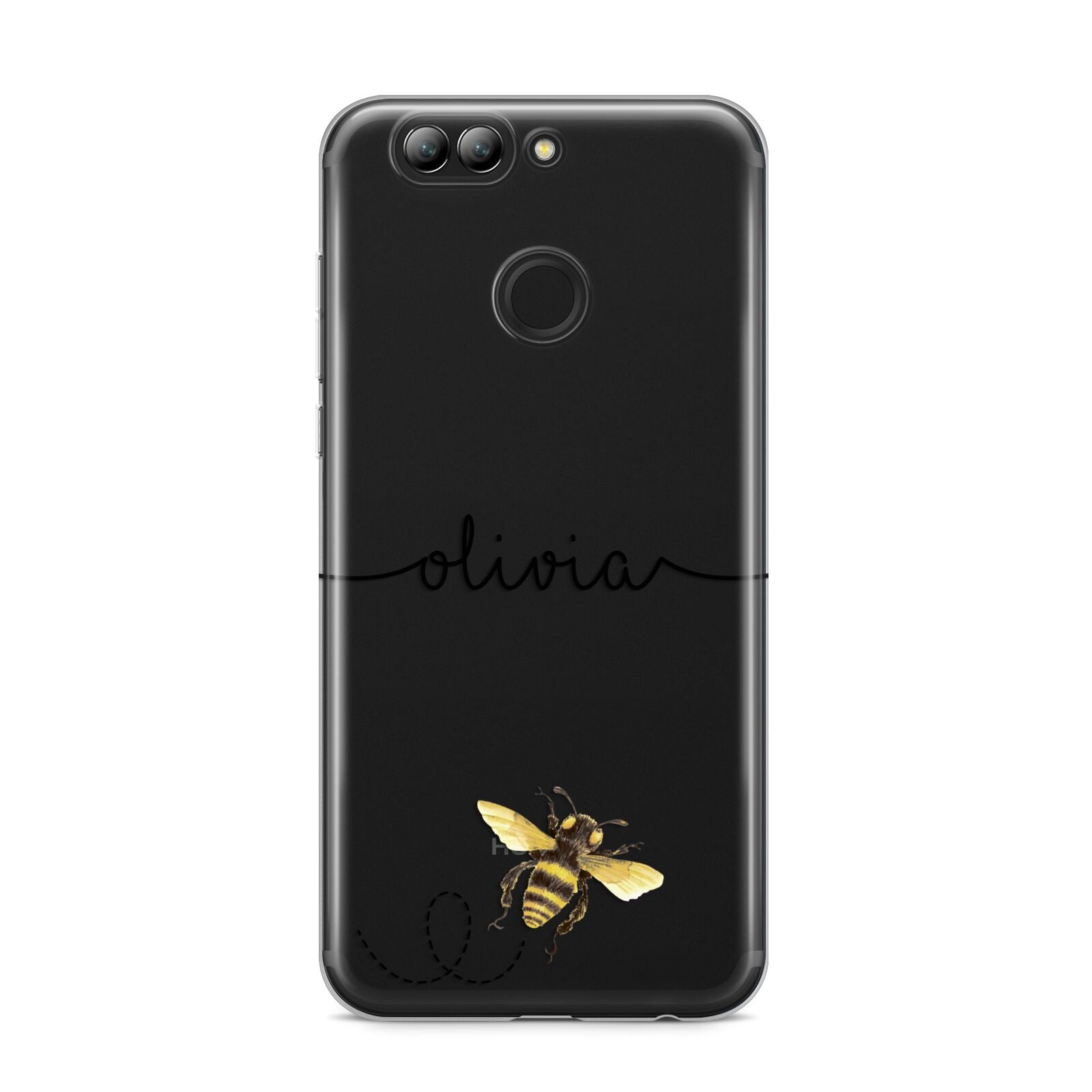 Watercolour Bee with Name Huawei Nova 2s Phone Case