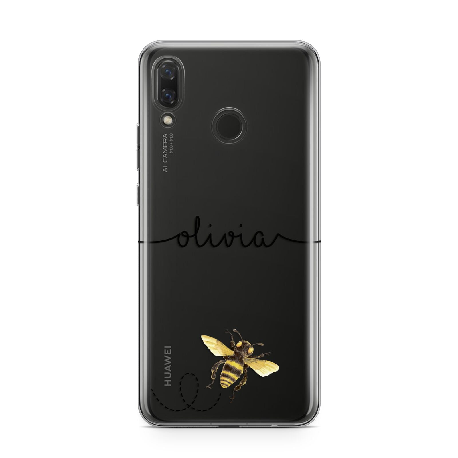 Watercolour Bee with Name Huawei Nova 3 Phone Case