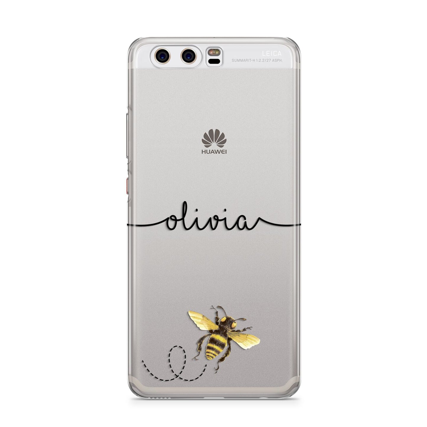 Watercolour Bee with Name Huawei P10 Phone Case