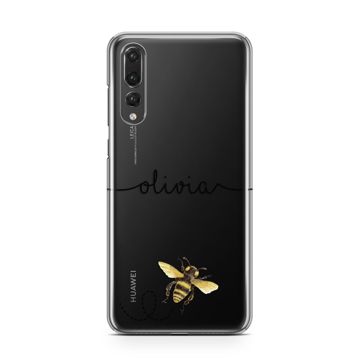 Watercolour Bee with Name Huawei P20 Pro Phone Case