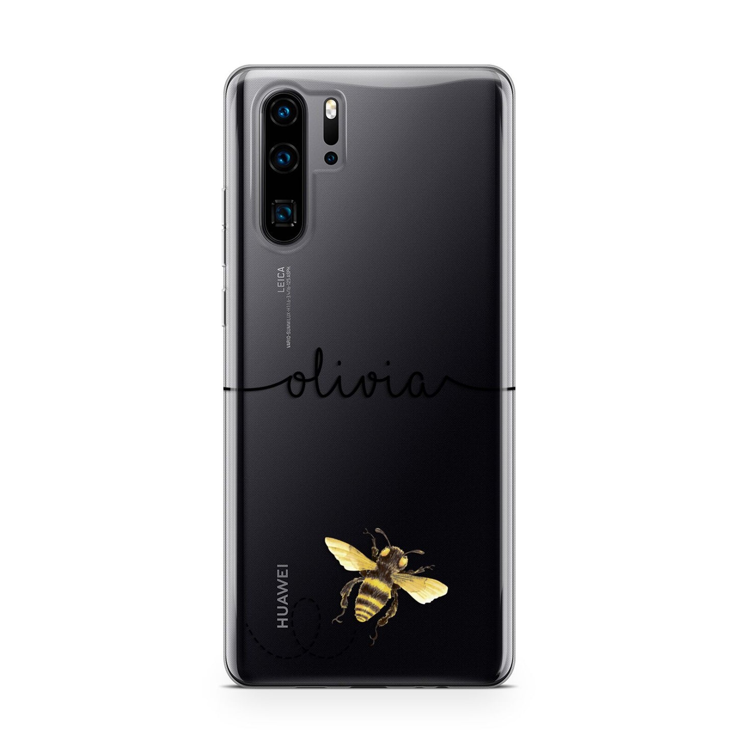 Watercolour Bee with Name Huawei P30 Pro Phone Case