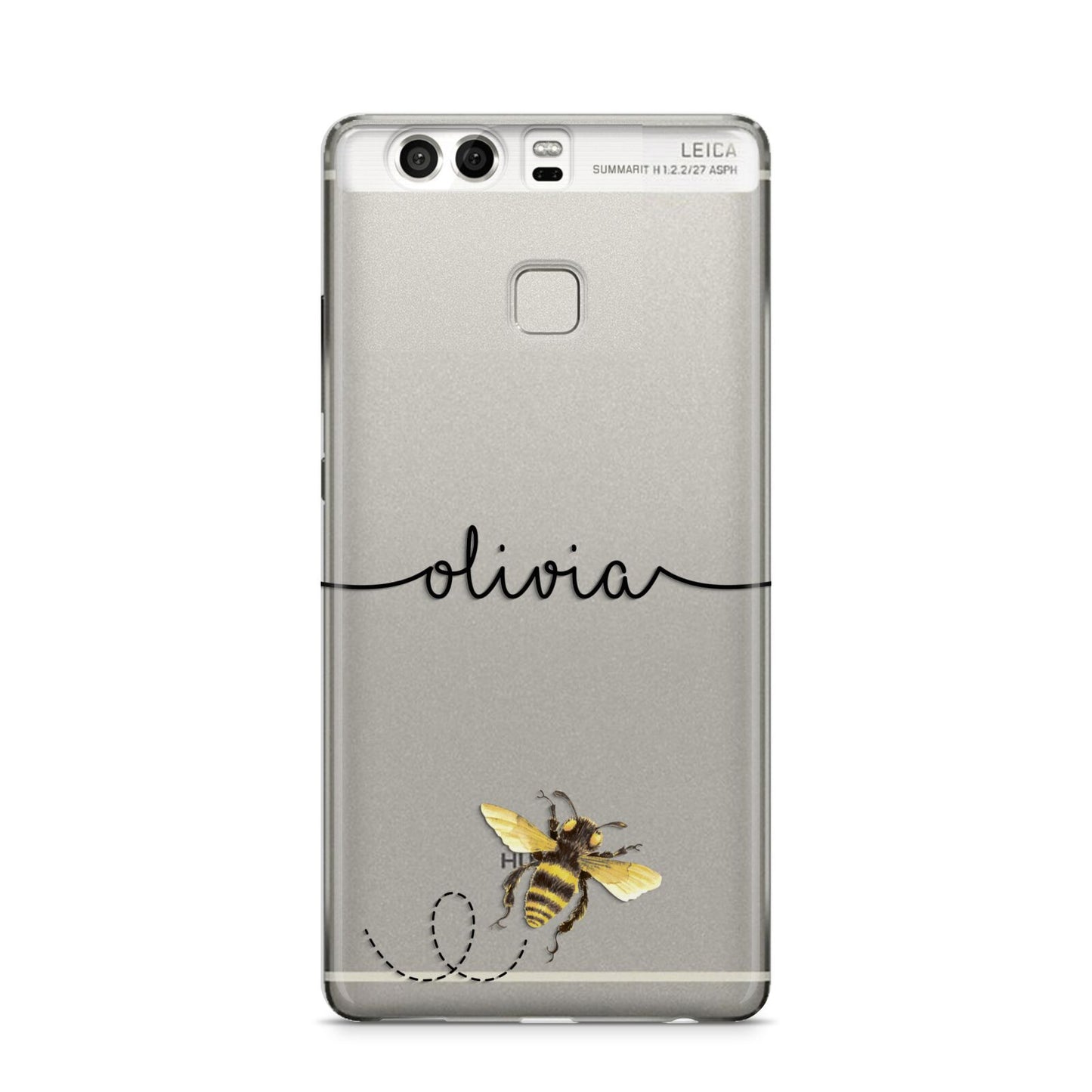 Watercolour Bee with Name Huawei P9 Case