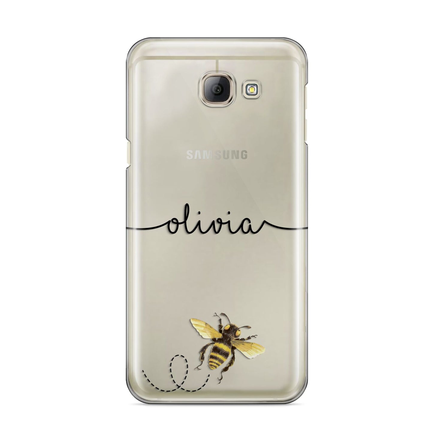 Watercolour Bee with Name Samsung Galaxy A8 2016 Case