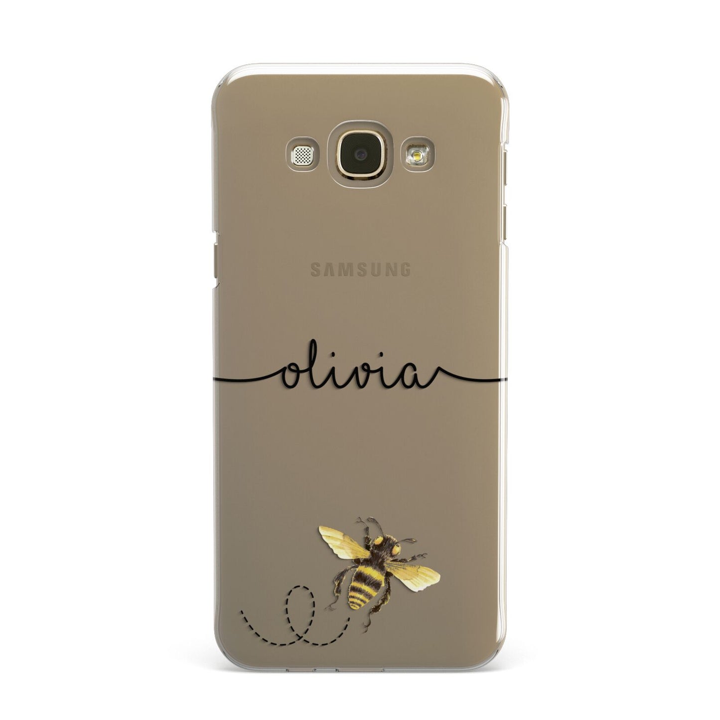 Watercolour Bee with Name Samsung Galaxy A8 Case