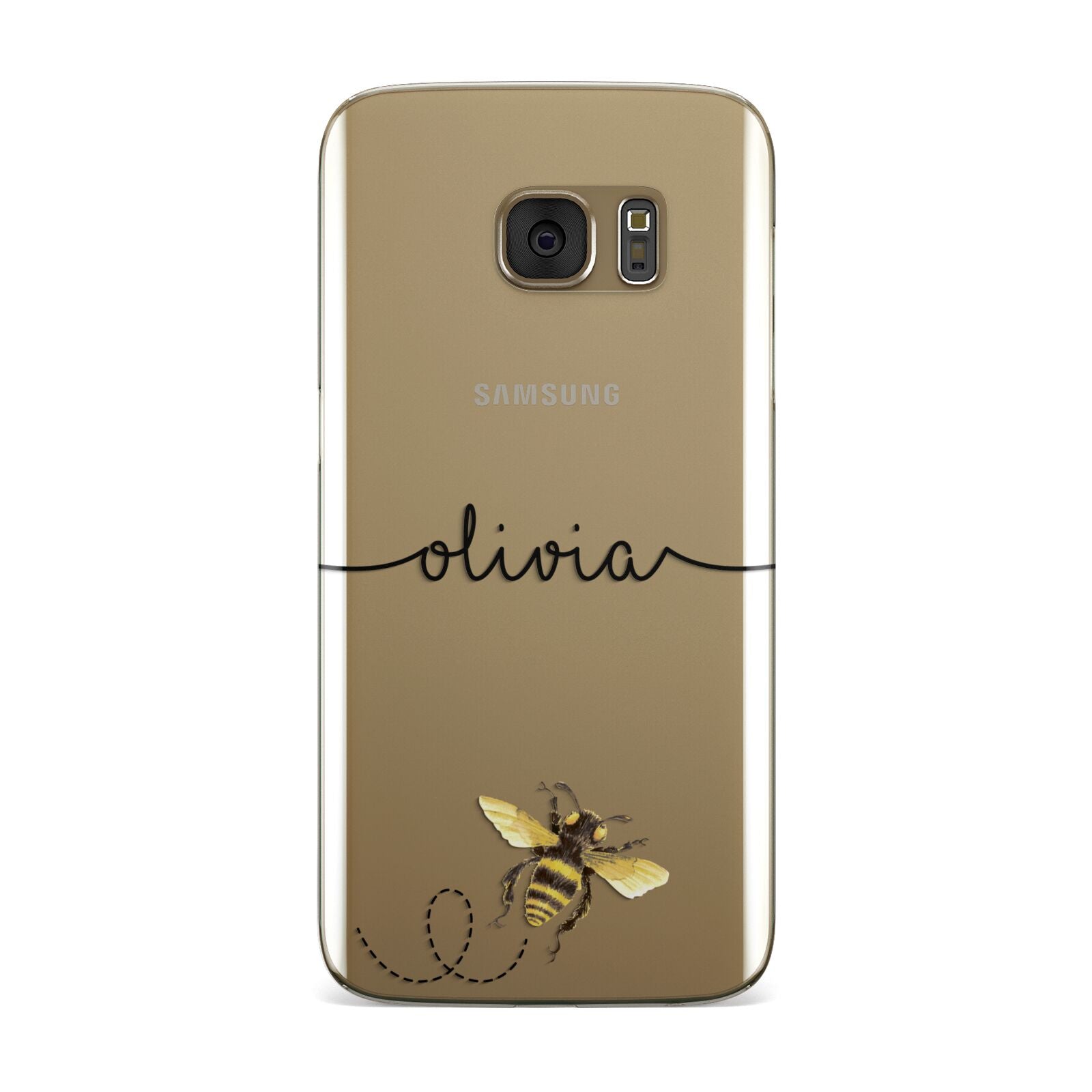 Watercolour Bee with Name Samsung Galaxy Case