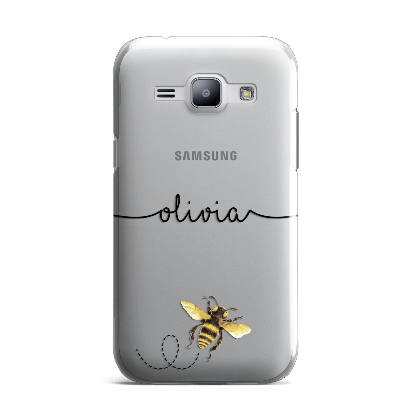 Watercolour Bee with Name Samsung Galaxy J1 2015 Case