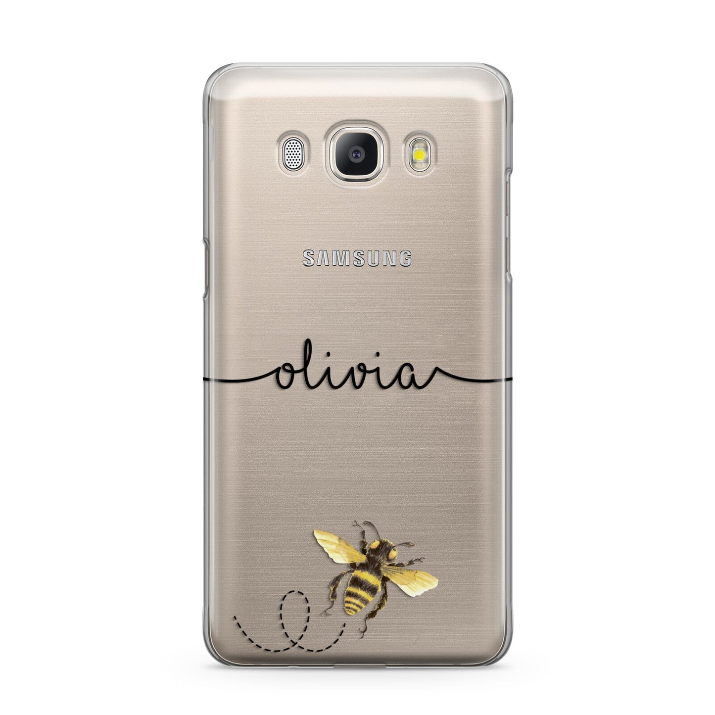 Watercolour Bee with Name Samsung Galaxy J5 2016 Case