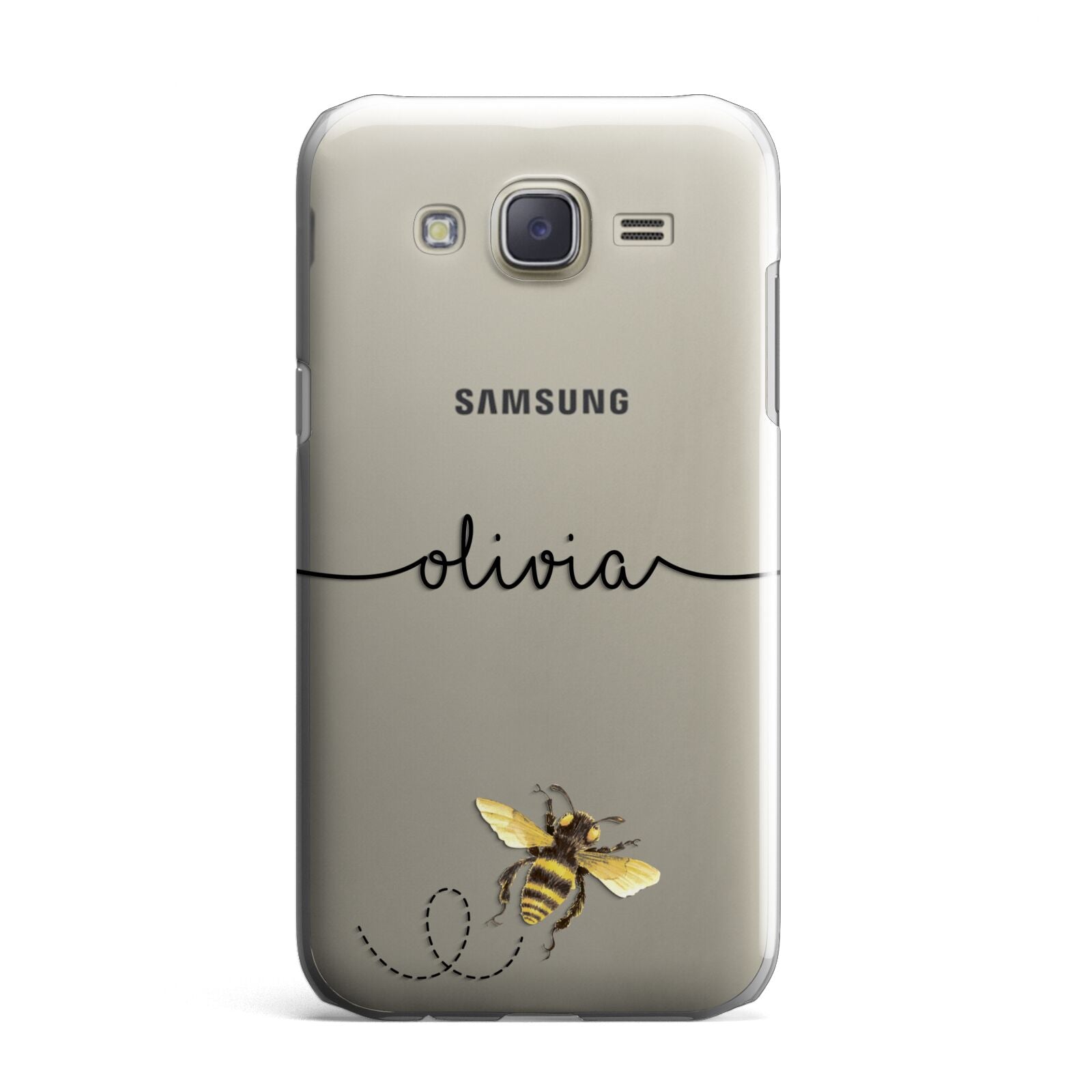 Watercolour Bee with Name Samsung Galaxy J7 Case