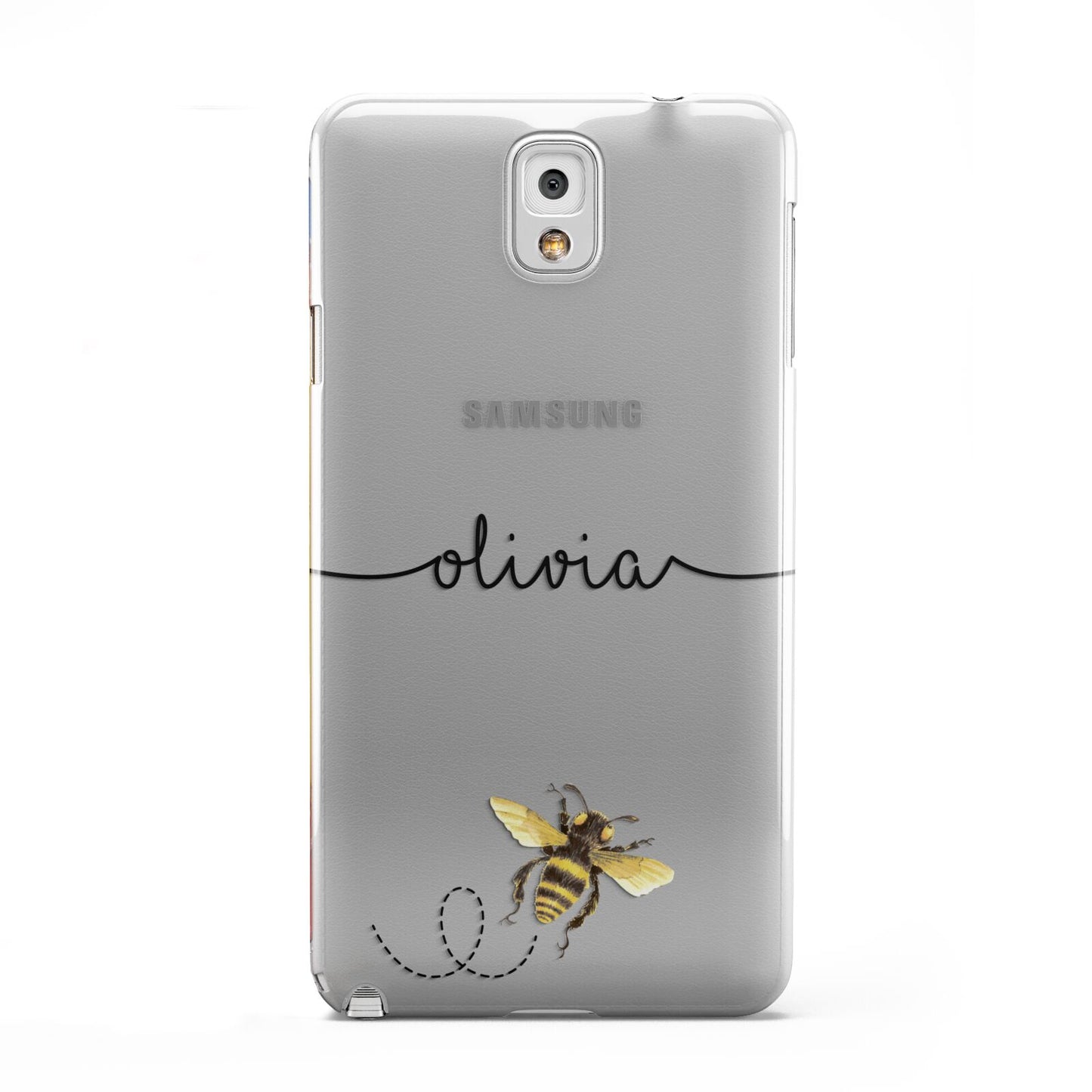 Watercolour Bee with Name Samsung Galaxy Note 3 Case