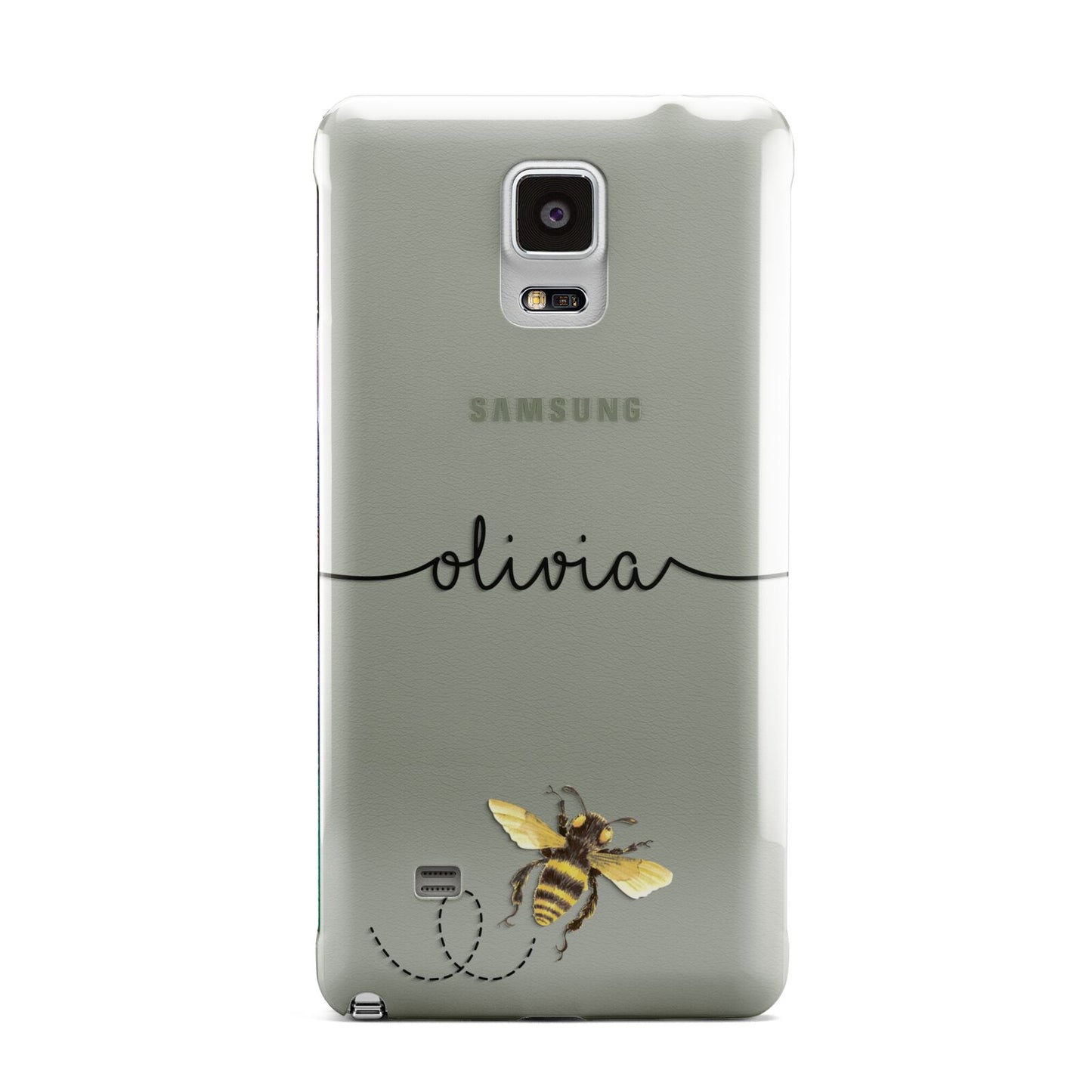 Watercolour Bee with Name Samsung Galaxy Note 4 Case