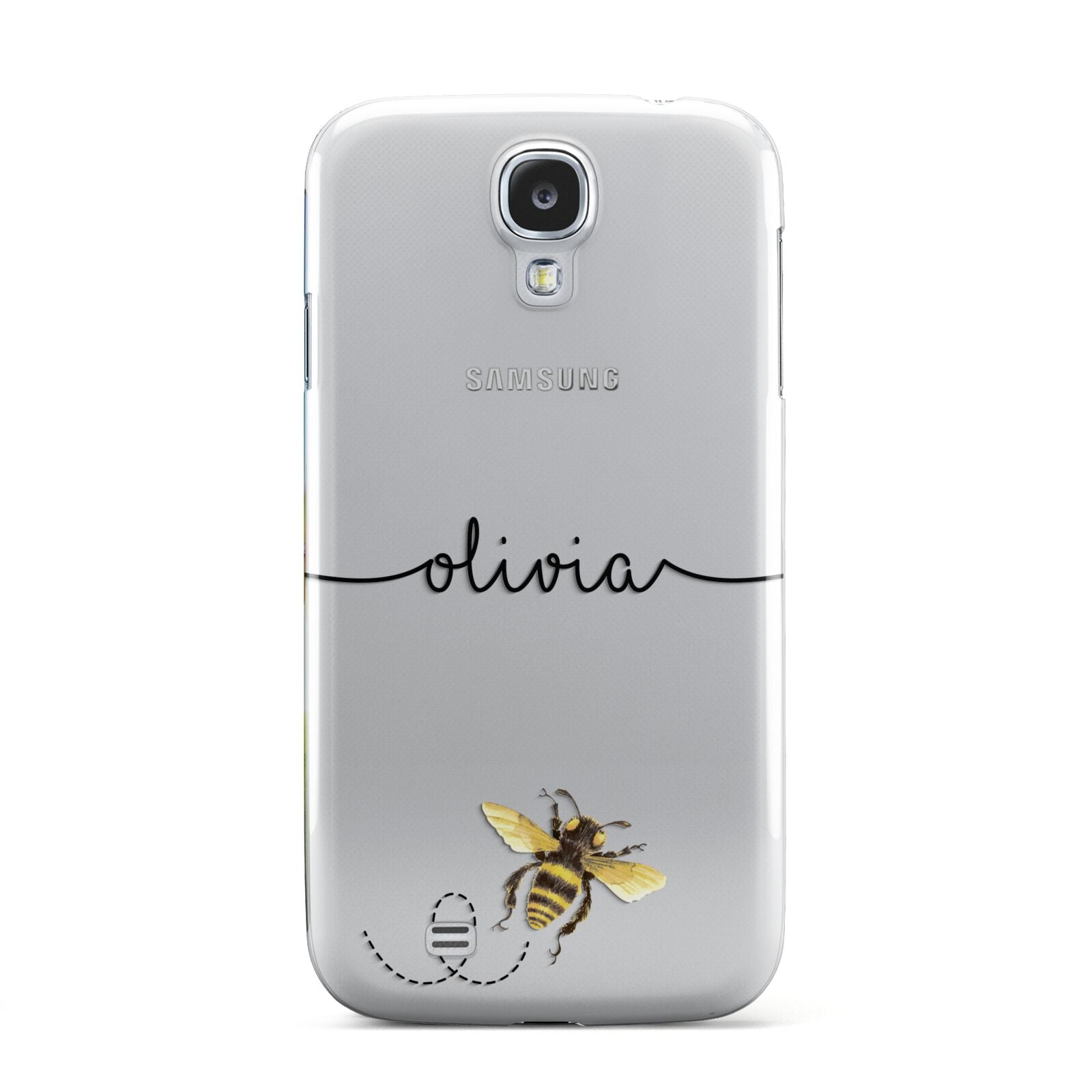 Watercolour Bee with Name Samsung Galaxy S4 Case