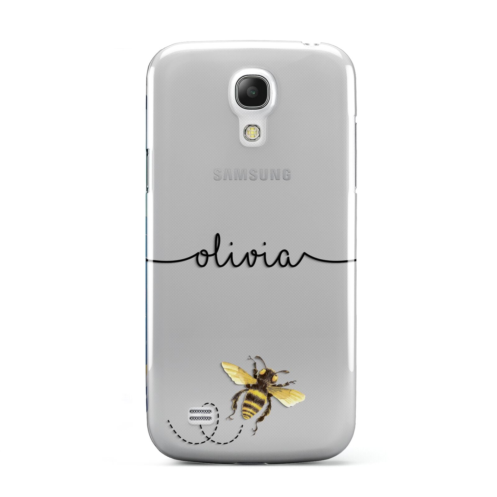 Watercolour Bee with Name Samsung Galaxy S4 Mini Case