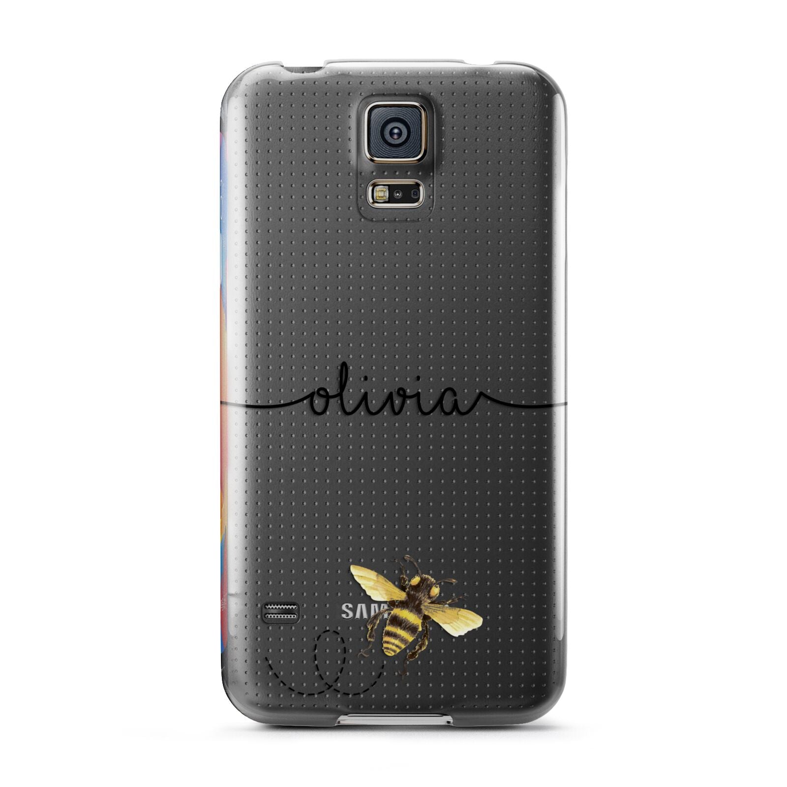 Watercolour Bee with Name Samsung Galaxy S5 Case