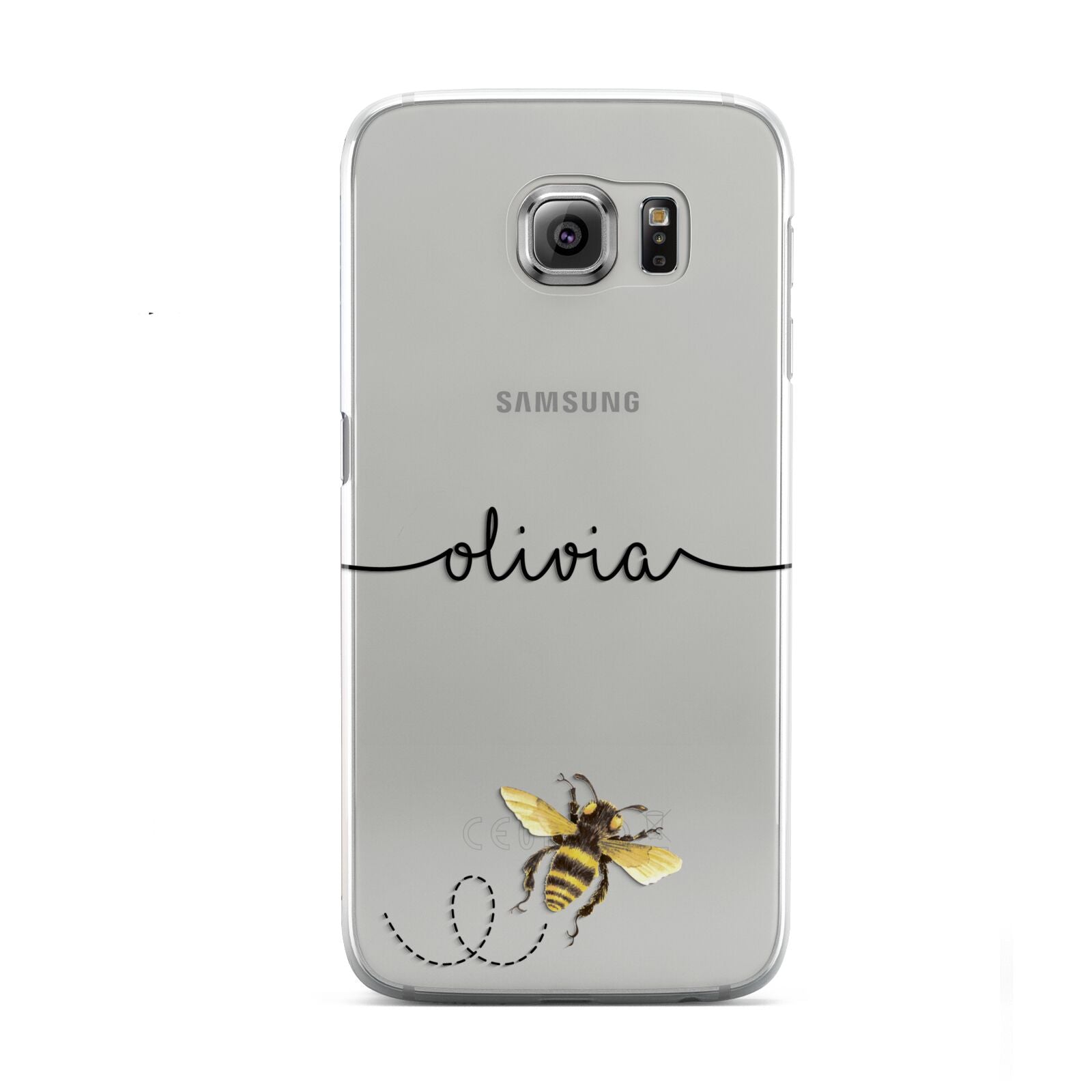 Watercolour Bee with Name Samsung Galaxy S6 Case