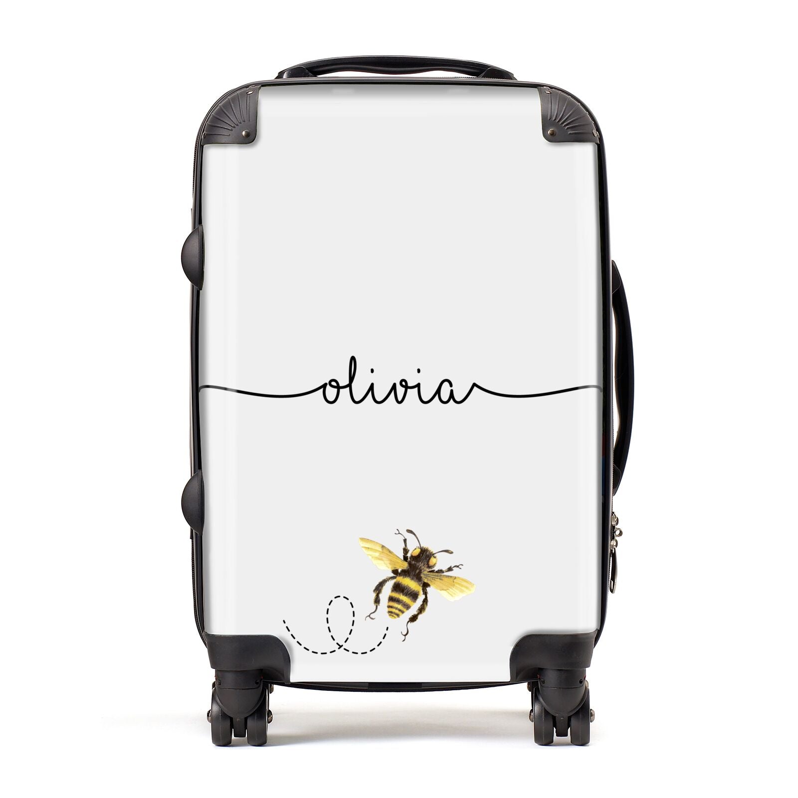 Watercolour Bee with Name Suitcase