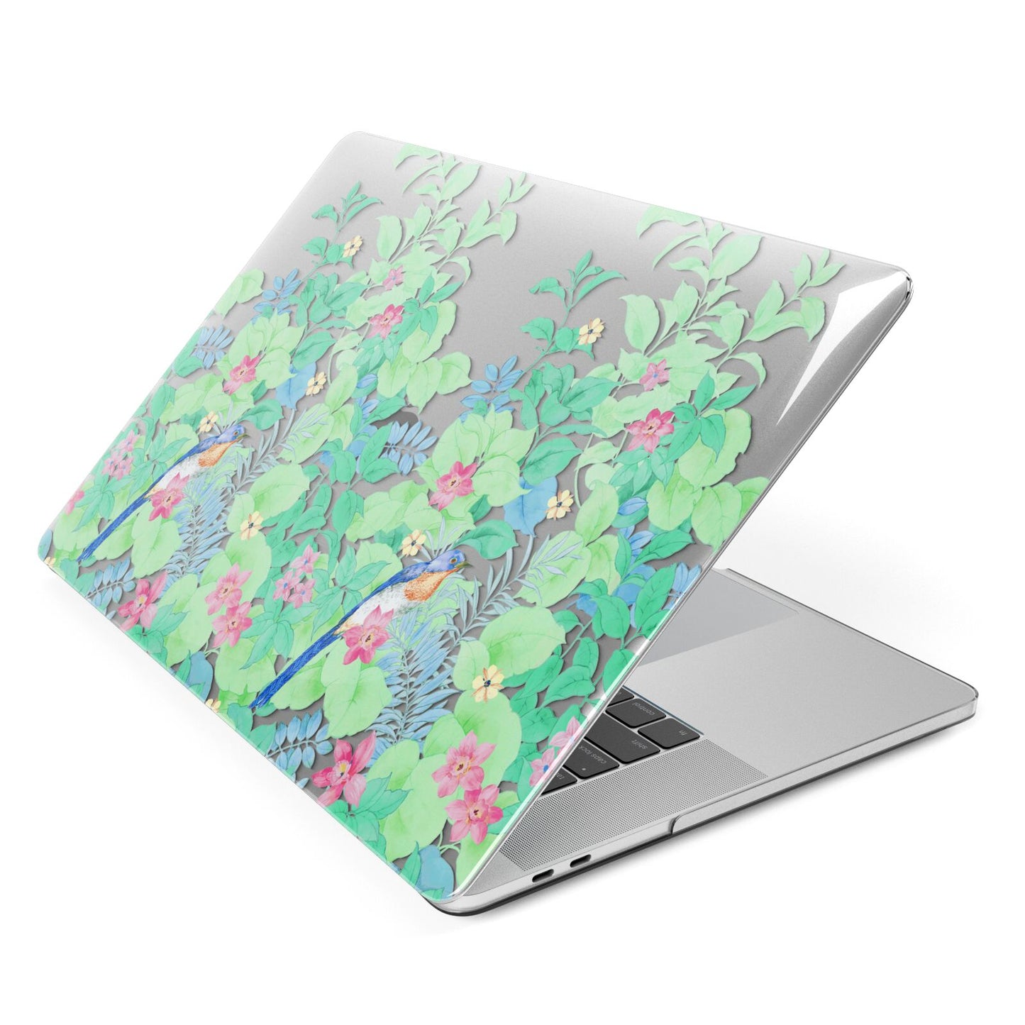 Watercolour Floral Apple MacBook Case Side View