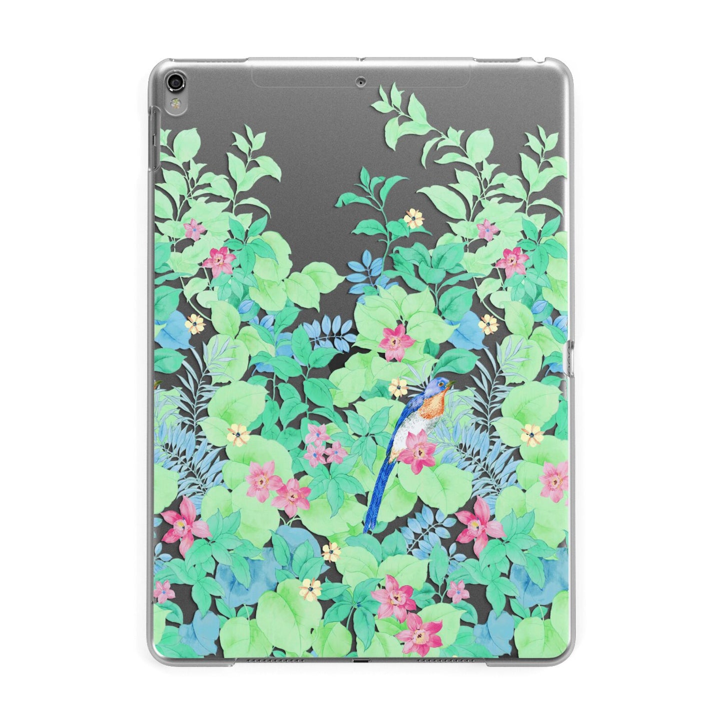 Watercolour Floral Apple iPad Grey Case