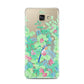 Watercolour Floral Samsung Galaxy A7 2016 Case on gold phone