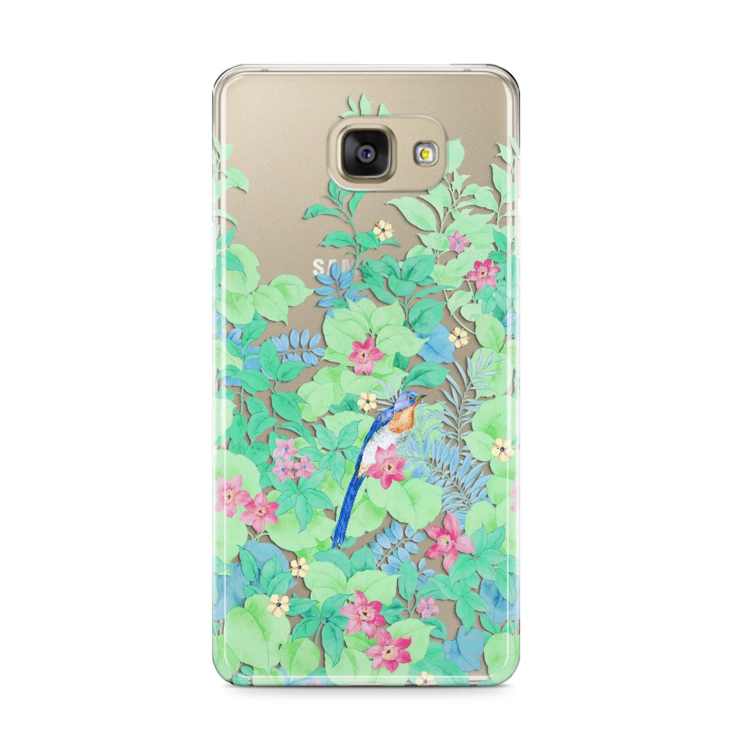 Watercolour Floral Samsung Galaxy A9 2016 Case on gold phone