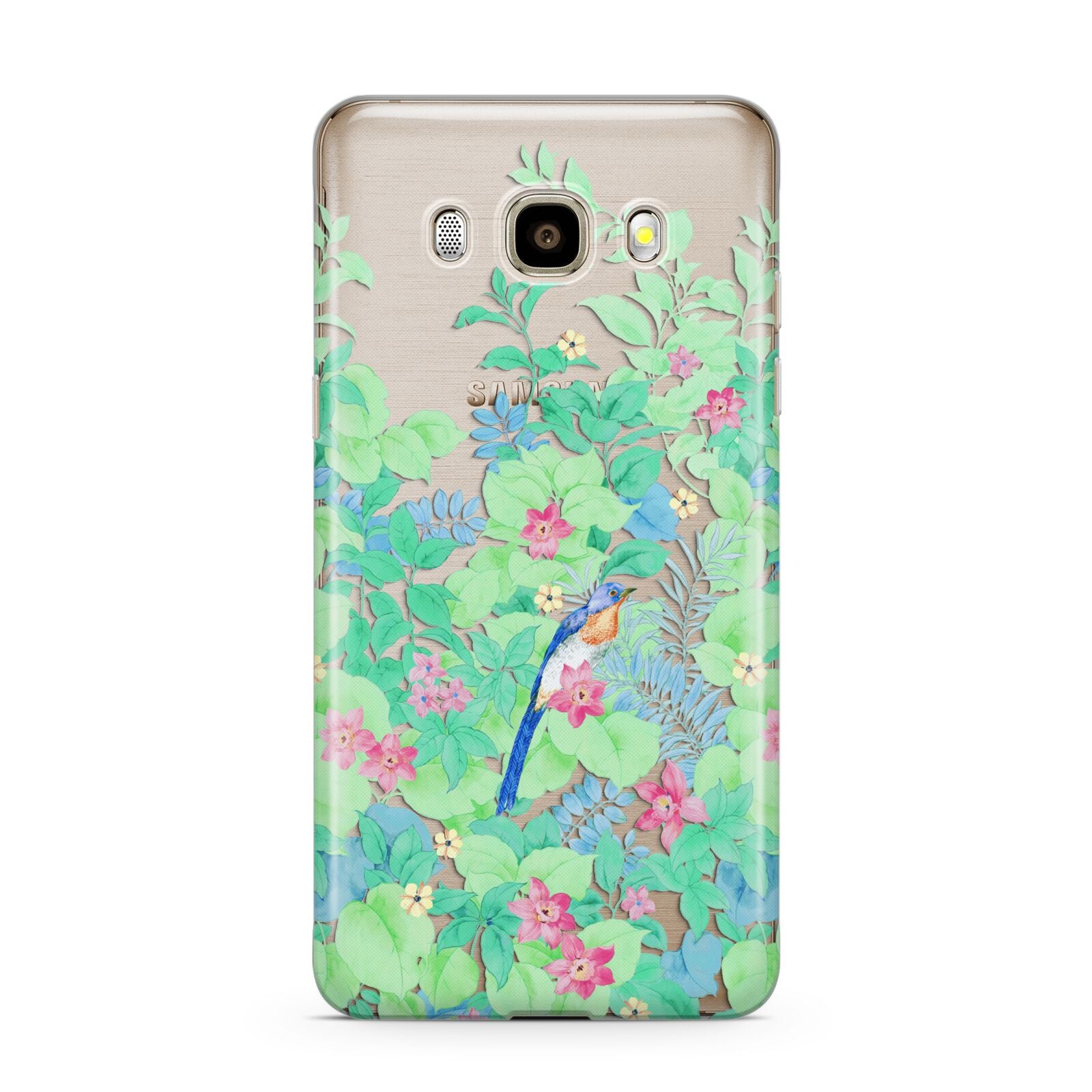 Watercolour Floral Samsung Galaxy J7 2016 Case on gold phone