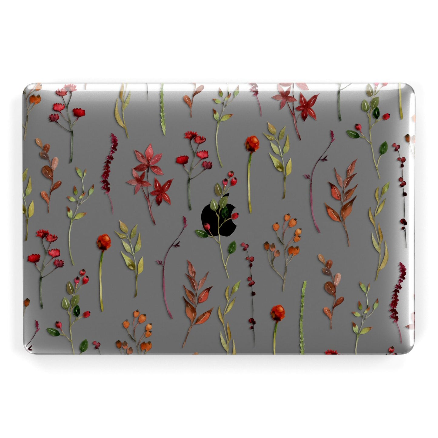 Watercolour Flowers and Foliage Apple MacBook Case