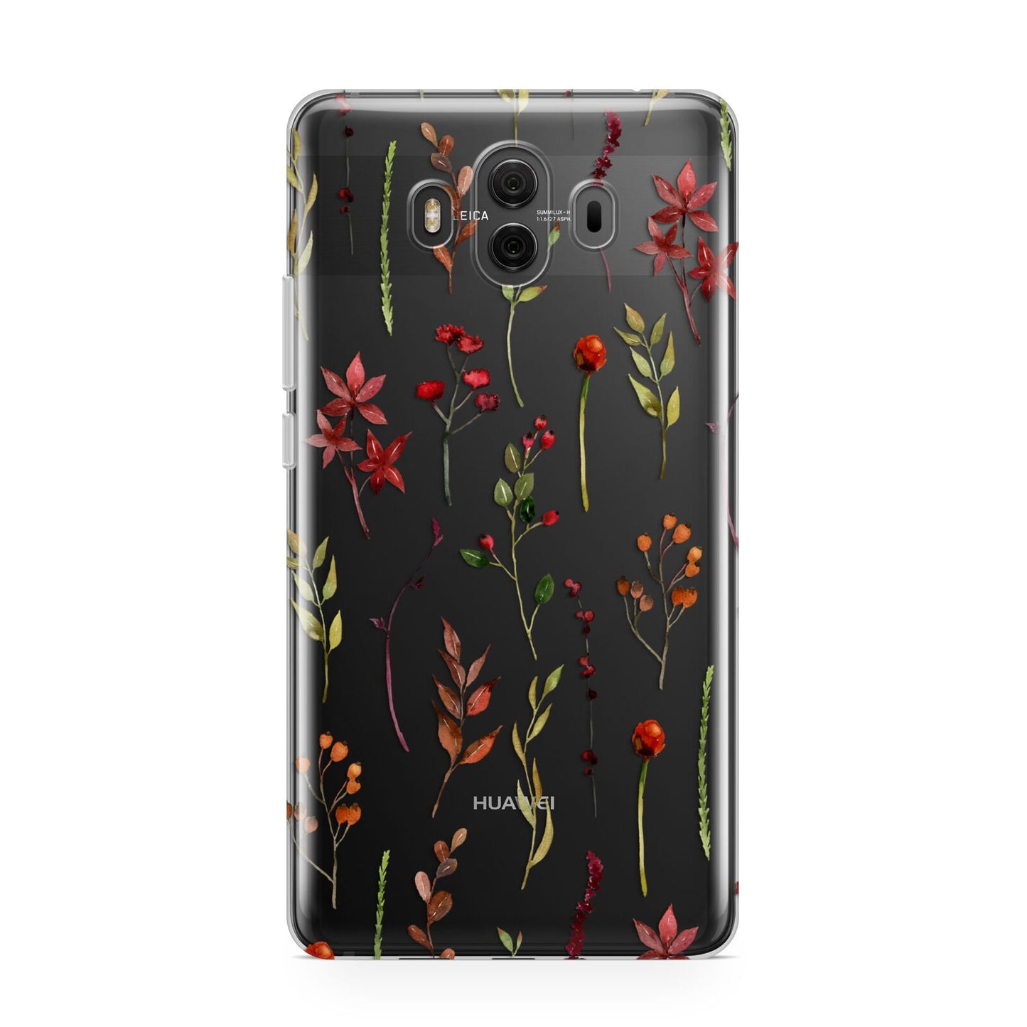 Watercolour Flowers and Foliage Huawei Mate 10 Protective Phone Case