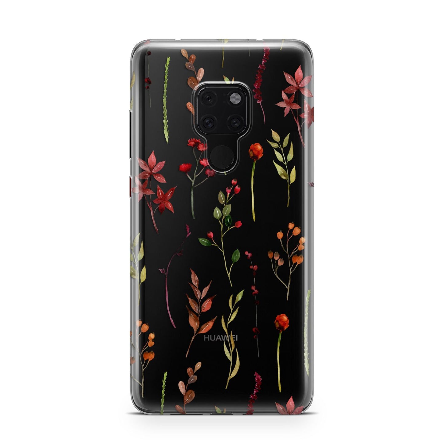 Watercolour Flowers and Foliage Huawei Mate 20 Phone Case