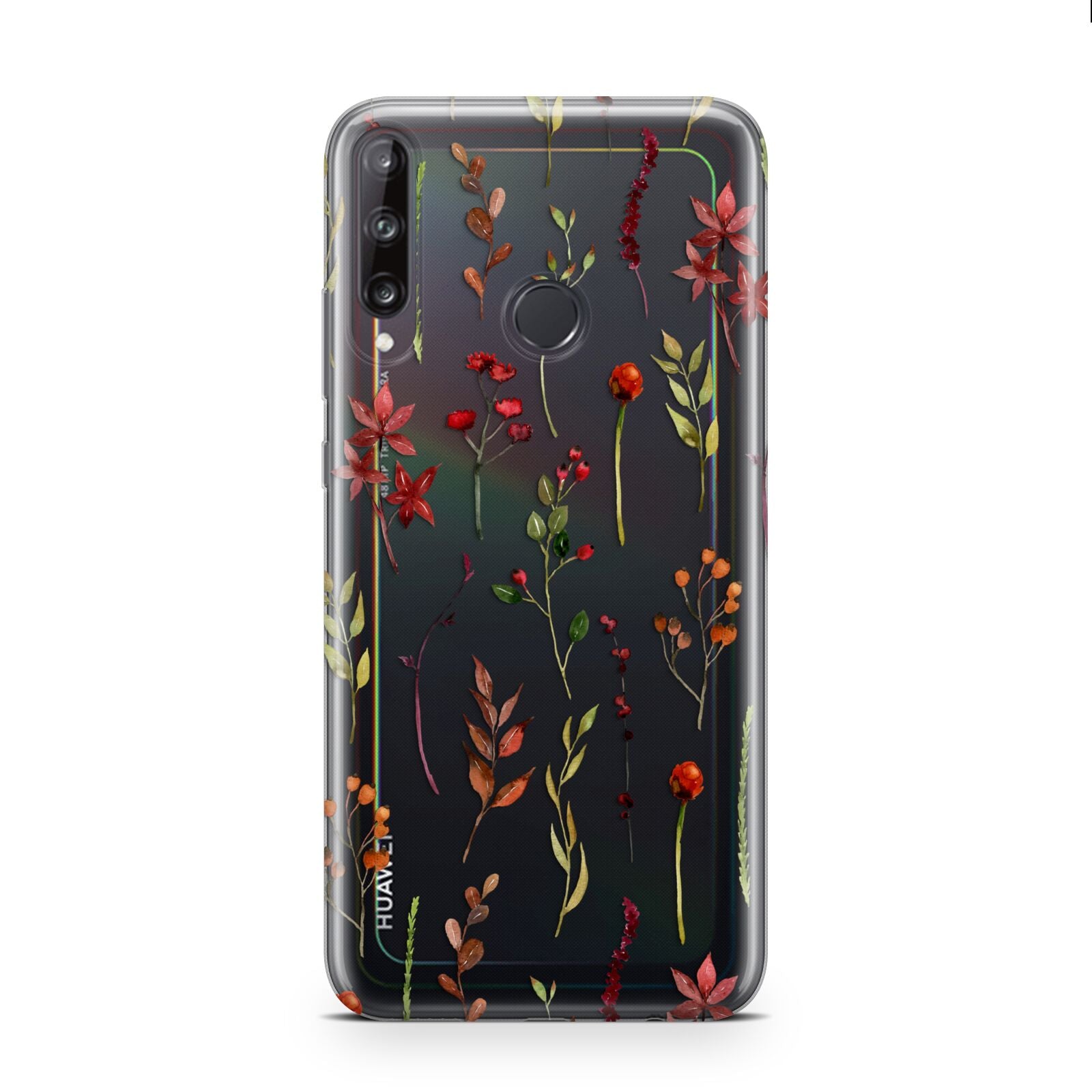 Watercolour Flowers and Foliage Huawei P40 Lite E Phone Case