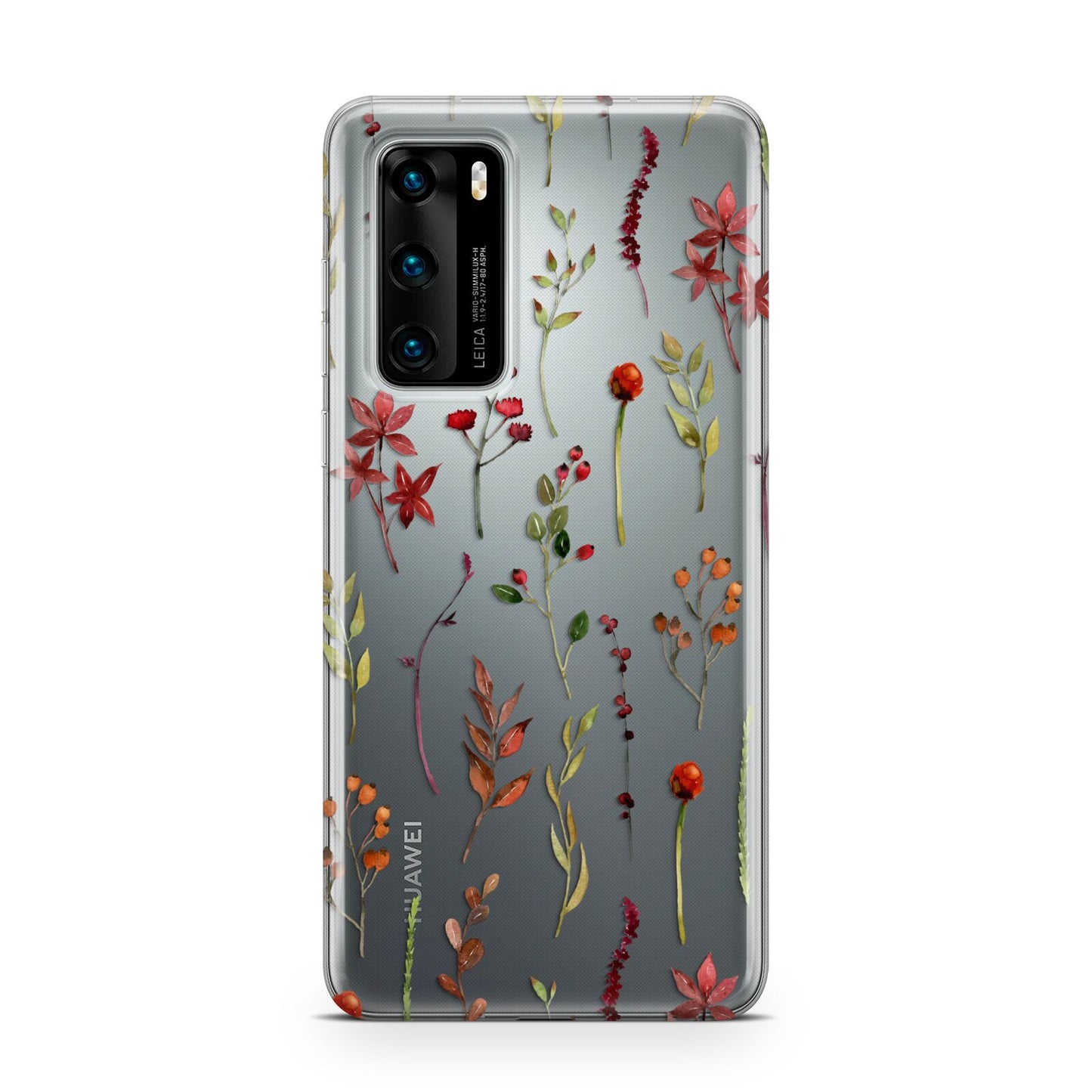 Watercolour Flowers and Foliage Huawei P40 Phone Case