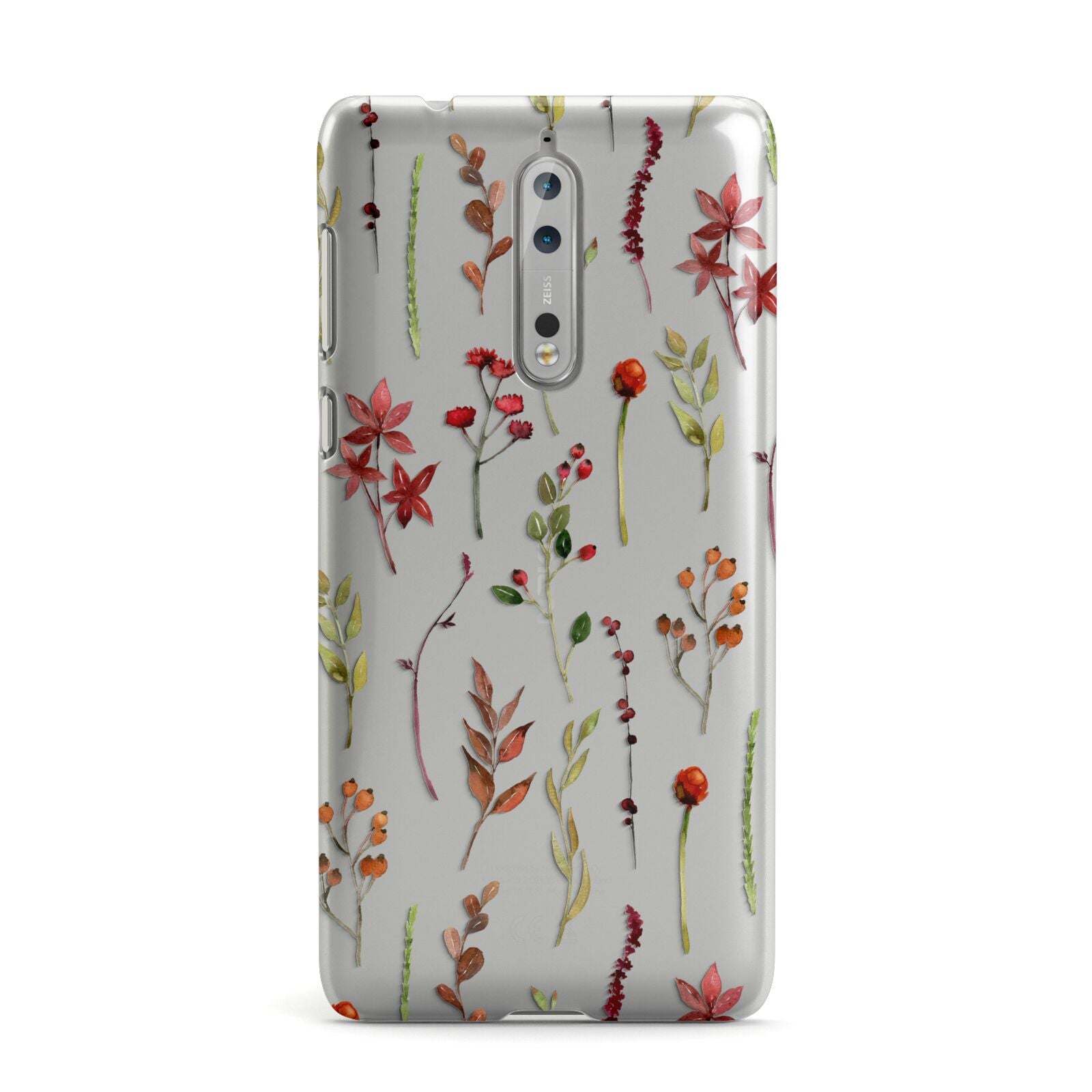 Watercolour Flowers and Foliage Nokia Case